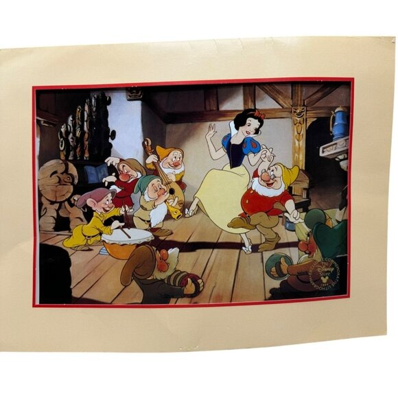 Walt Disney classic Snow White and the seven Dwarfs lithograph 1994 READ - Picture 1 of 12